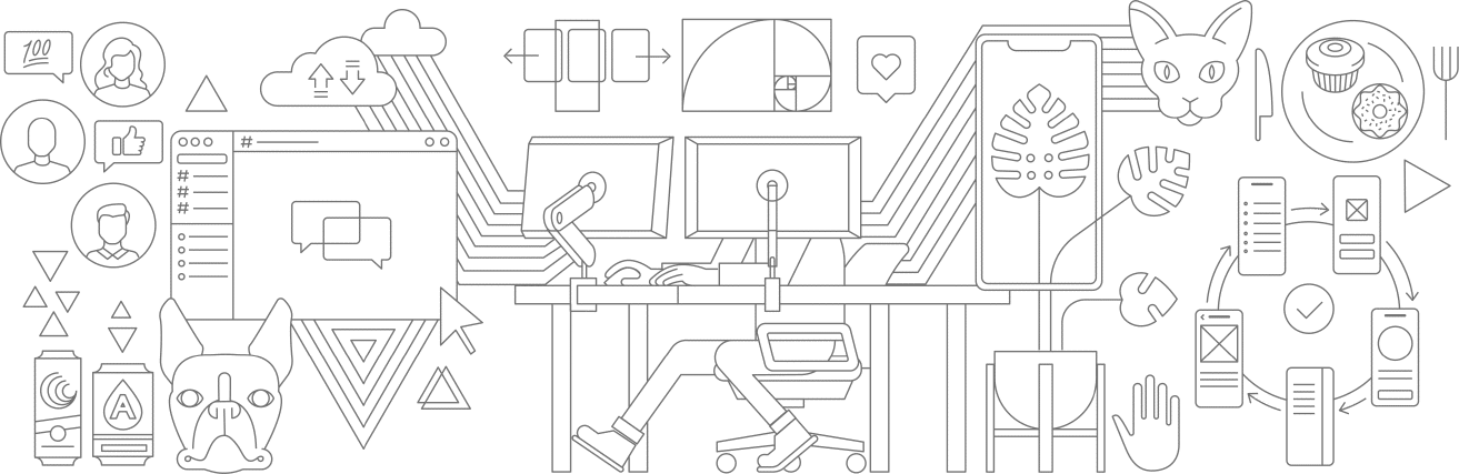 An illustration highlighting aspects of BHW's work.
