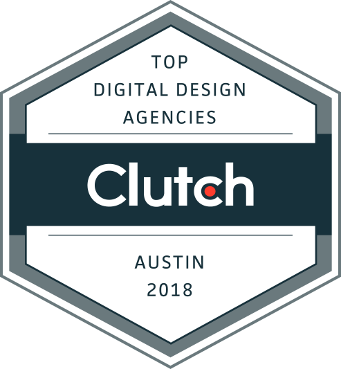 Top Digital Design Agency Austin, TX 2018 Badge