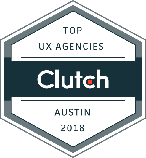 Top UX Agency Austin, TX 2018 Badge