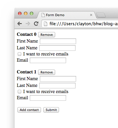 AngularJS form