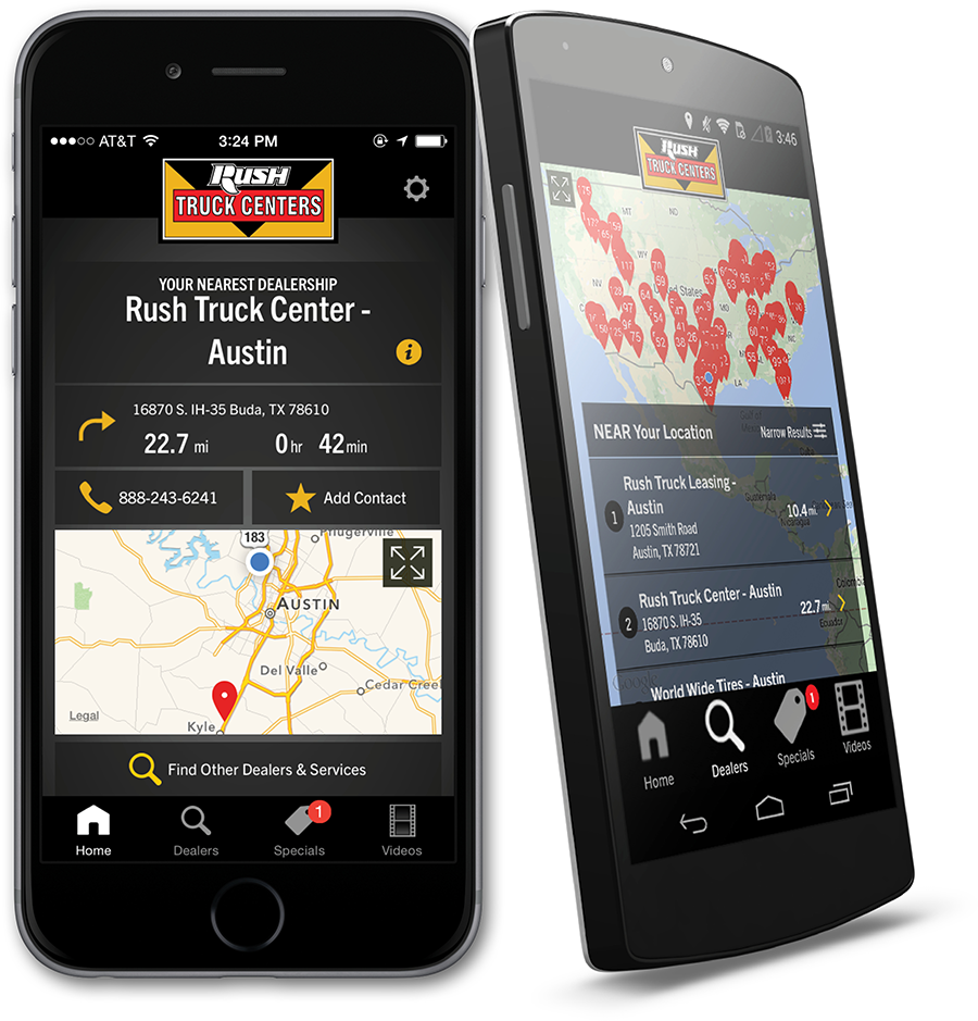 Native mobile locator app