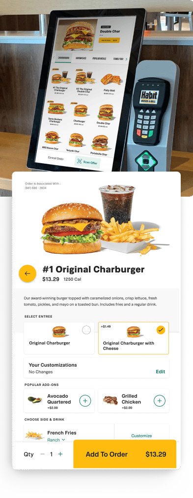 Picture of the Habit kiosk application.