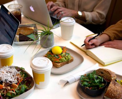 Photograph of Hatchways cafe.