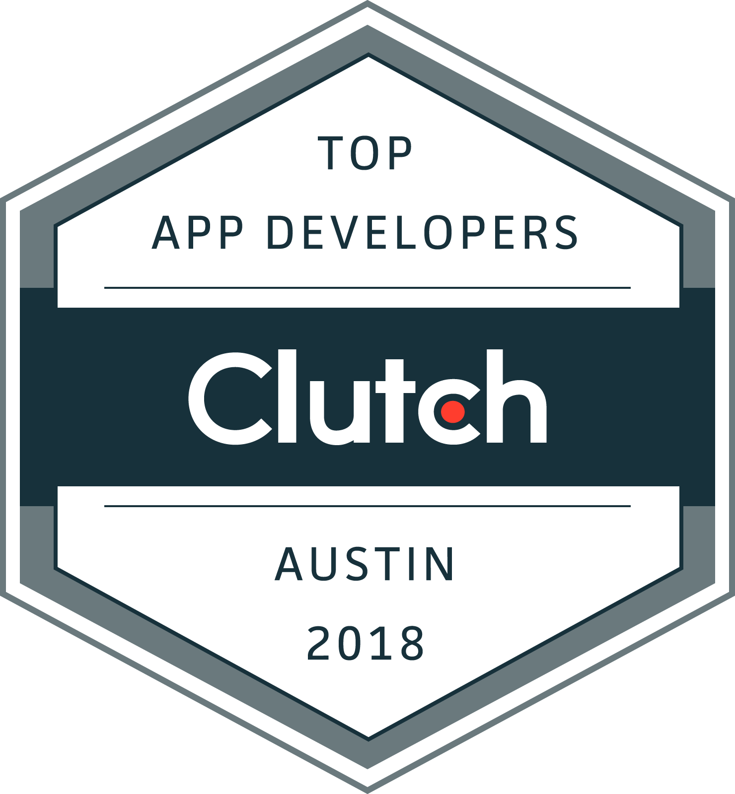 Top App Developer, Austin, TX 2018 Badge