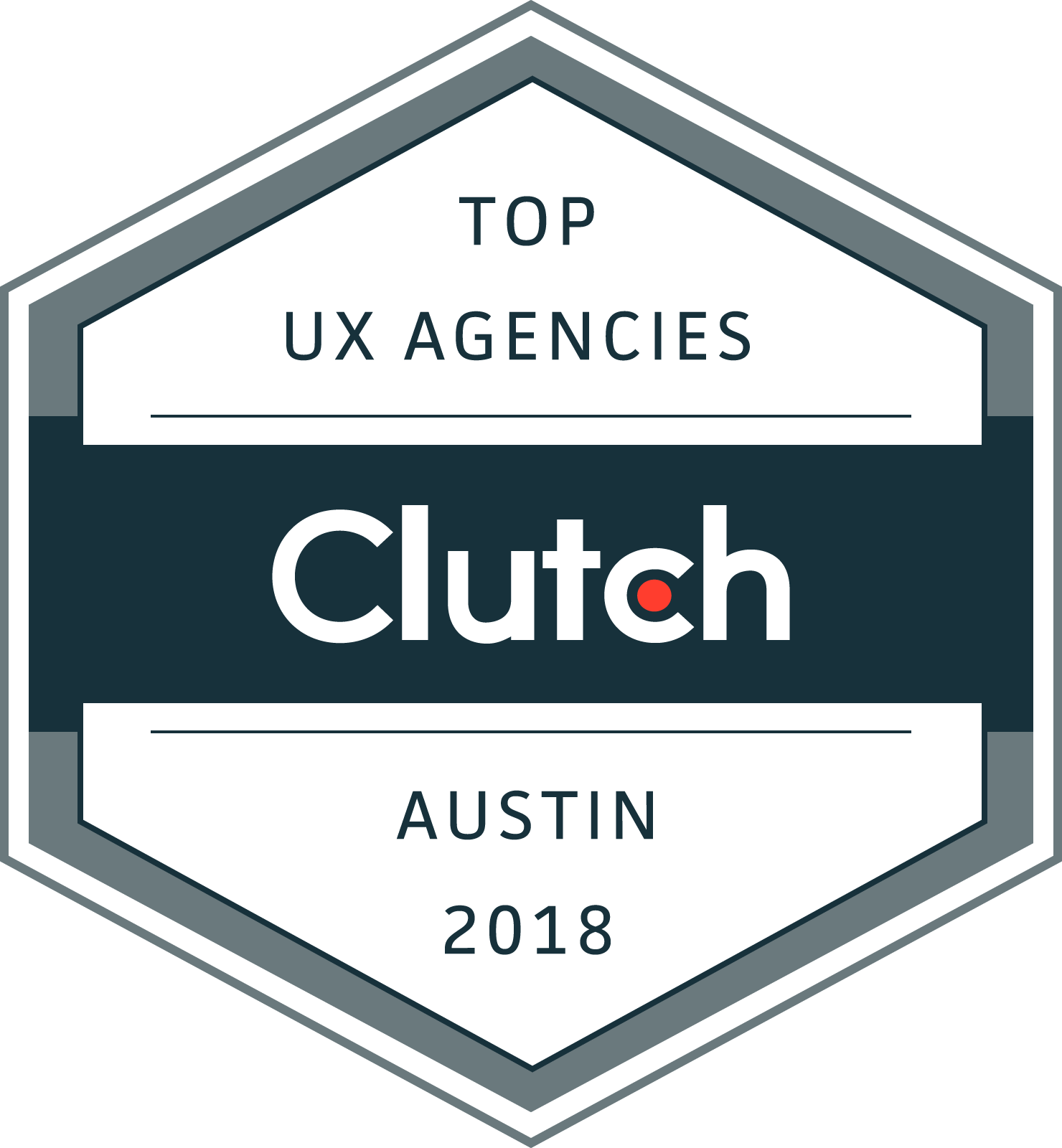 Top UX Agency Austin, TX 2018 Badge