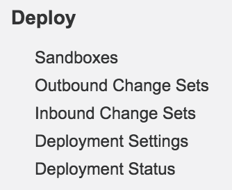 Salesforce deploy links